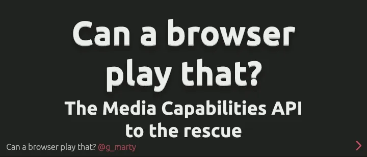 Can a browser play that? (London Video Tech meetup)